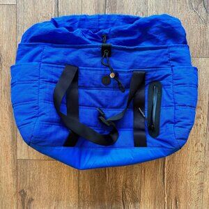 Cobalt Blue Lululemon Gym Duffel Overnight Bag